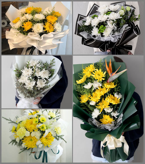 广东肇庆市四会市威整镇南龙村白事花束代送